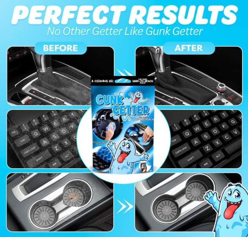 Cleaning Gel for Those Hard to Reach Places, Automotive Cup Holder Electronic Ke