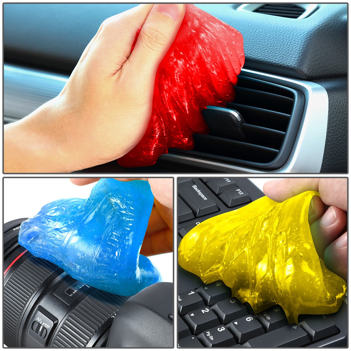 4 x Multi Purpose Car Keyboard Laptop Home Dust Remove Sticky Cleaning Gel Jelly