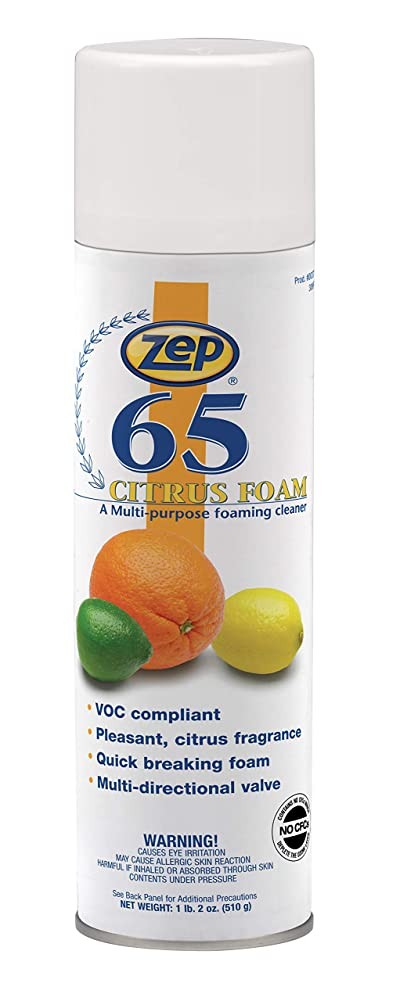 Zep 65 Foaming Citrus Multi-Purpose Cleaner – 18 oz (Case of 12) 3701 – Great