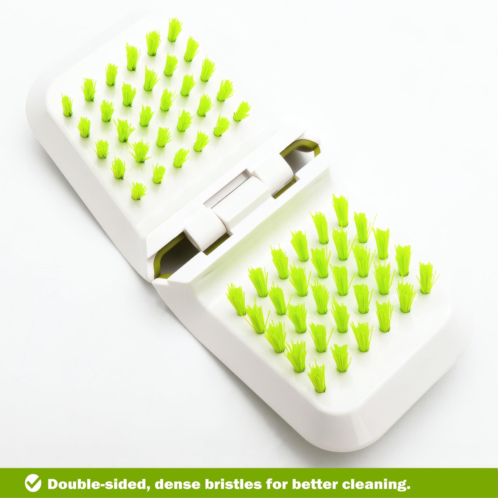, Openable BladeBrush Knife and Cutlery Cleaner Brush, Silverware Scrubber, B…