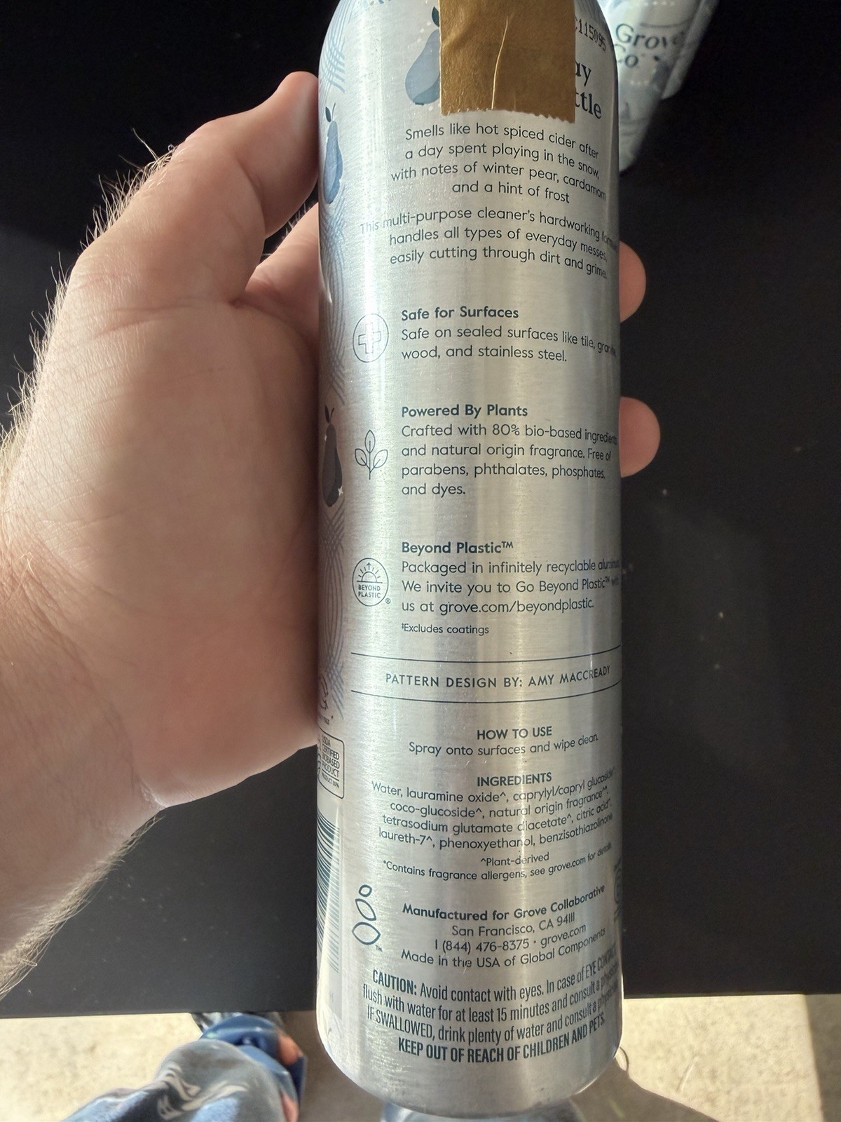 (5) Grove Co Multi-purpose Cleaner Iced Pear Limited Edition Cleaning Household