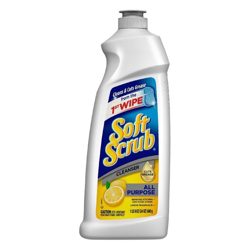 Soft Scrub 000865 Lemon Scent All Purpose Bath and Kitchen Cleanser 26 oz.