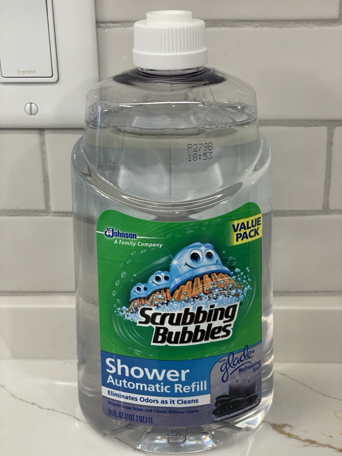 Scrubbing Bubbles Automatic Shower Cleaner Refill 34 fl oz New Glade Refresh Spa