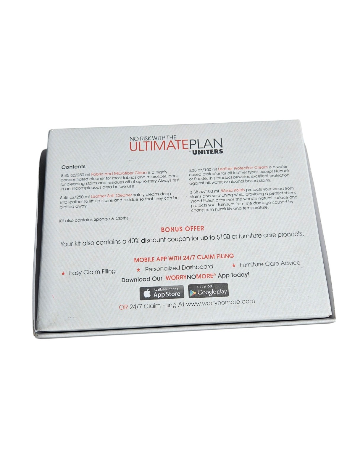 Furniture Care Kit Ultimate Plan by UNITERS Wood Leather Fabric Microfiber