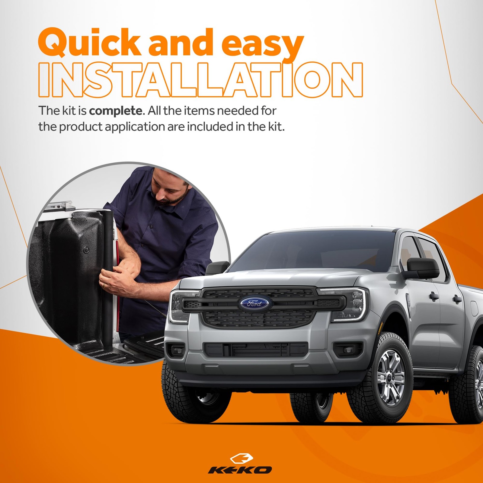 – Tailgate Sealing Kit for Tonneau Cover – Exclusive Custom Fit for Ranger 20…