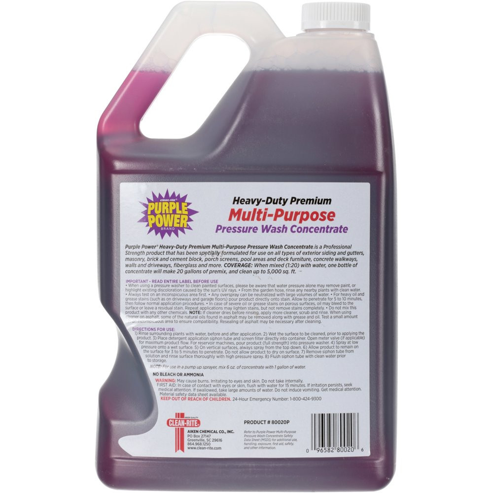Purple Power Heavy-Duty Premium Multi-Purpose Pressure Washer Fluid Concentrate