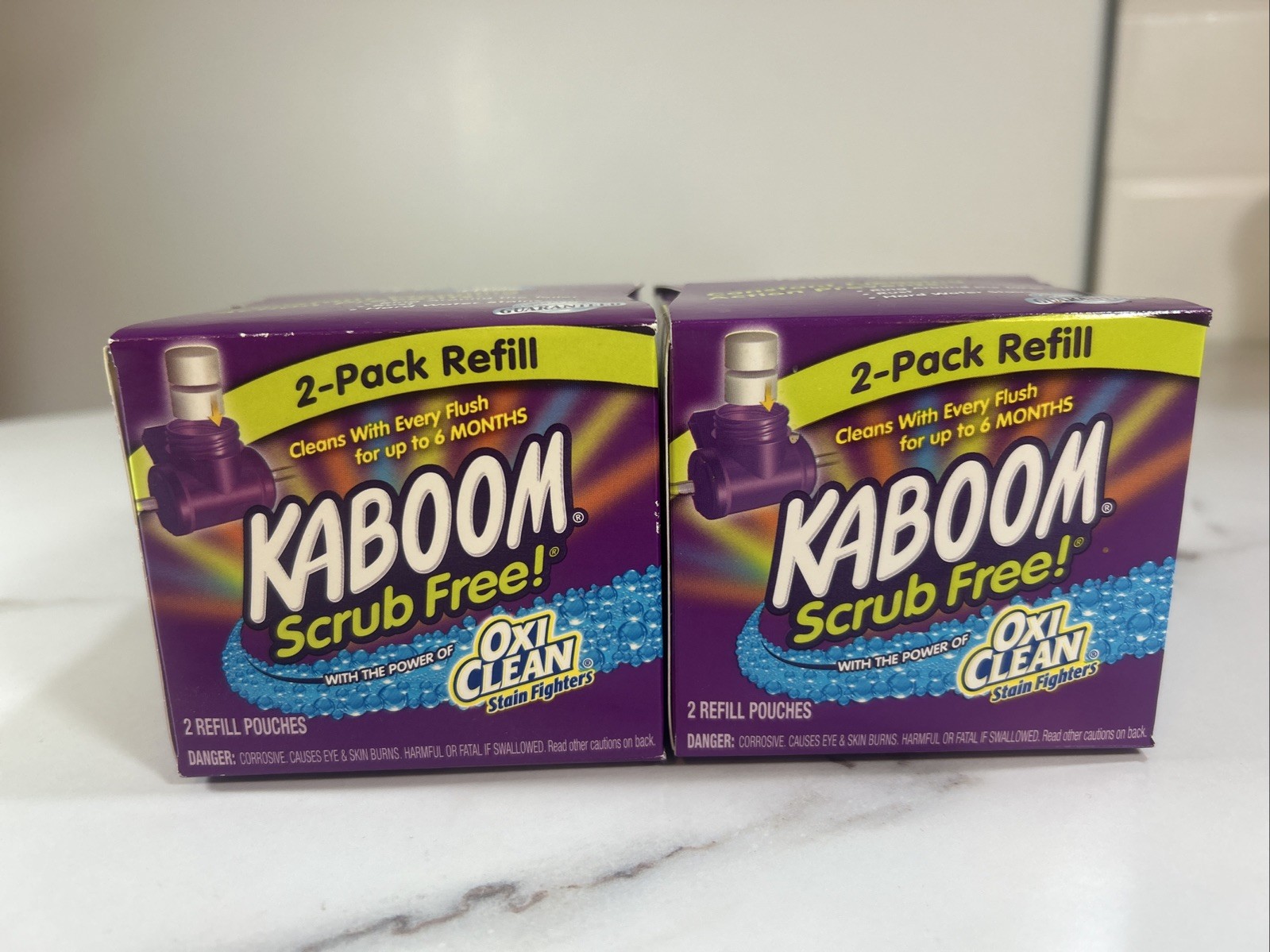 Kaboom Scrub Free Toilet Cleaning Refill Tablets 2 Count Continuous Clean 2