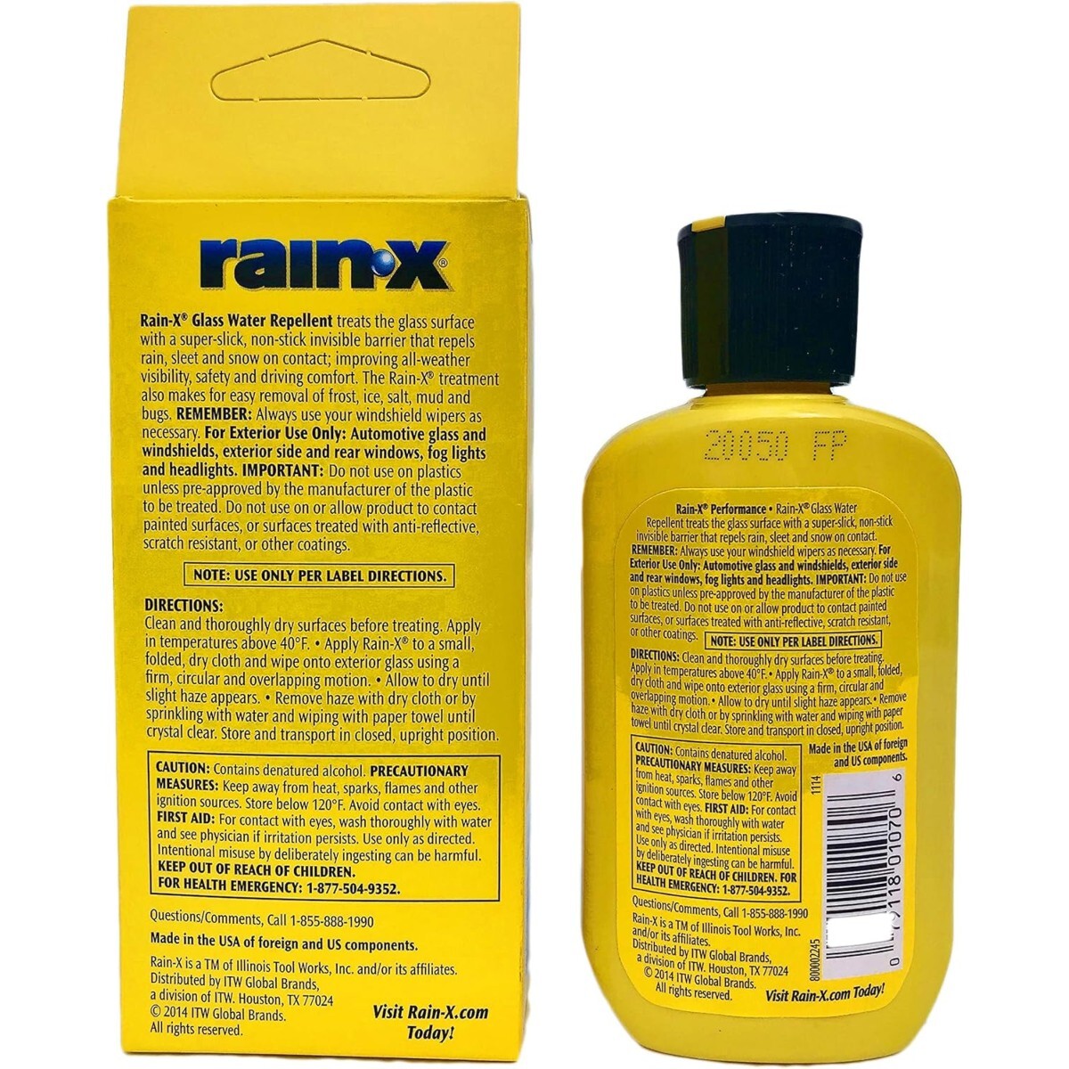 Rain-X Original Glass Treatment for Car Windshield Wet Weather Water Repellent