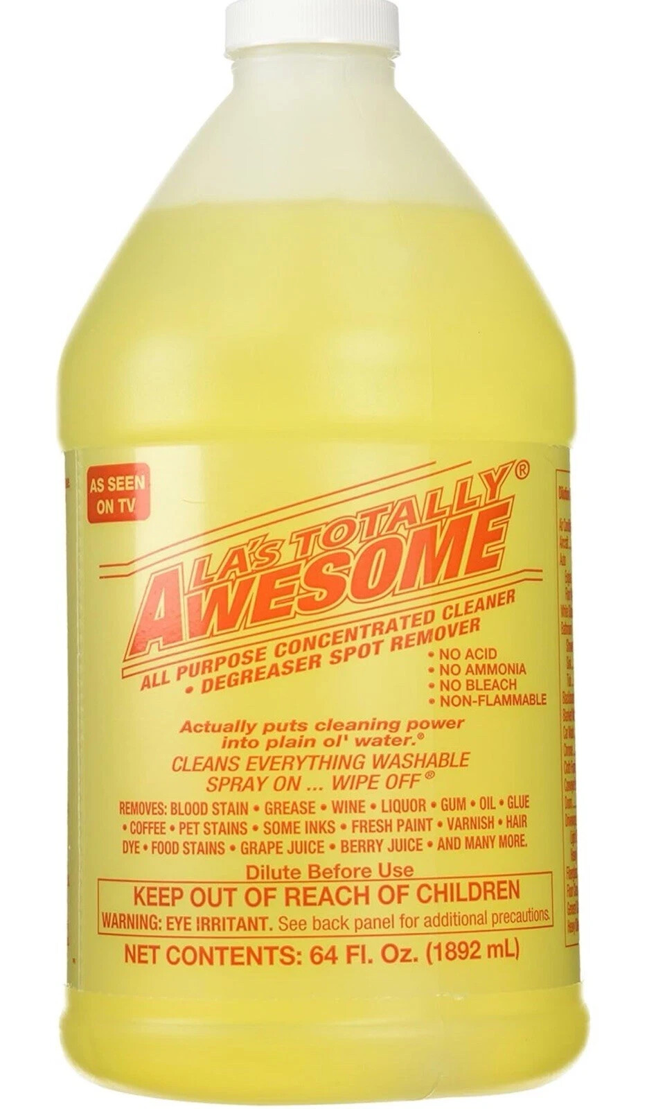 1 Pack – LA’s Totally Awesome All Purpose Cleaner Concentrate 64 oz