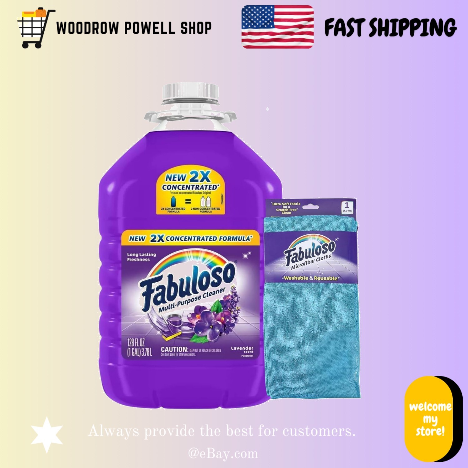 128oz Multi Purpose Cleaner 2X Concentrated Formula 1 Gallon Bottle