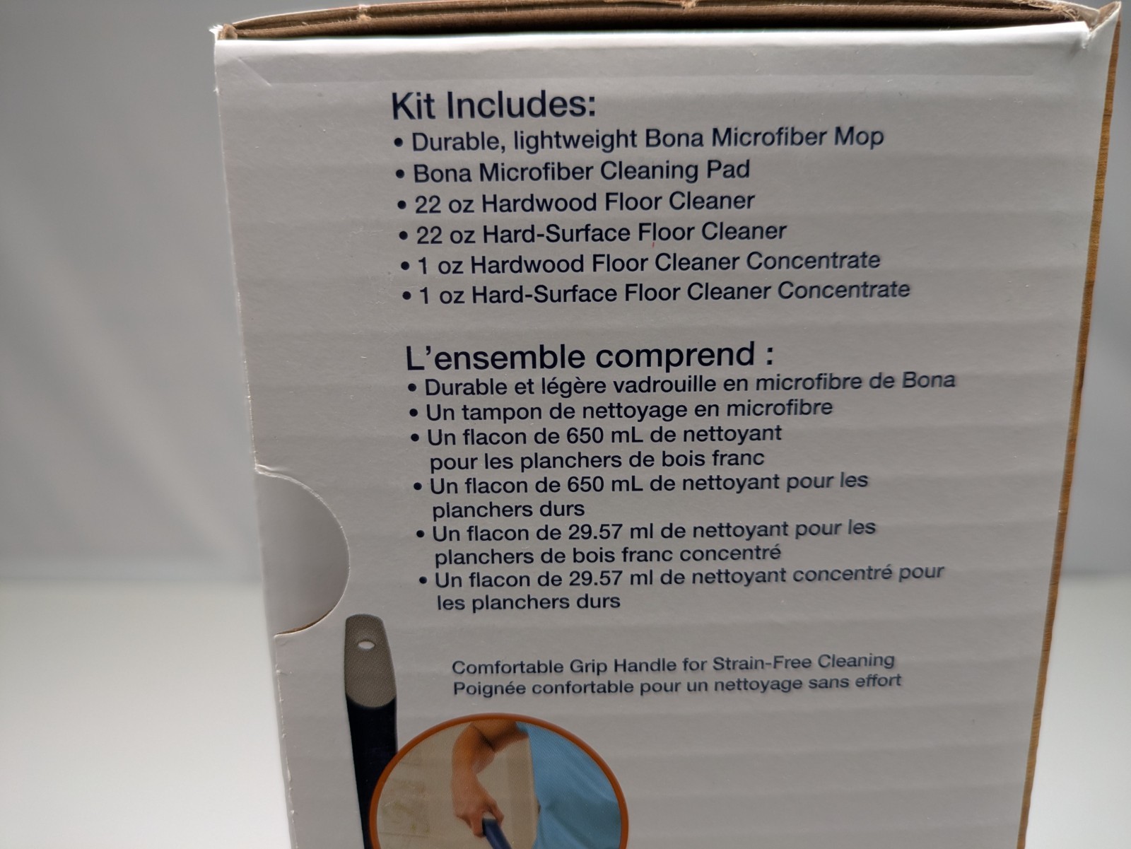 Bona Multi-Surface Floor Care Mop Kit Cleaning Hardwood Wod Tile Laminate Floors
