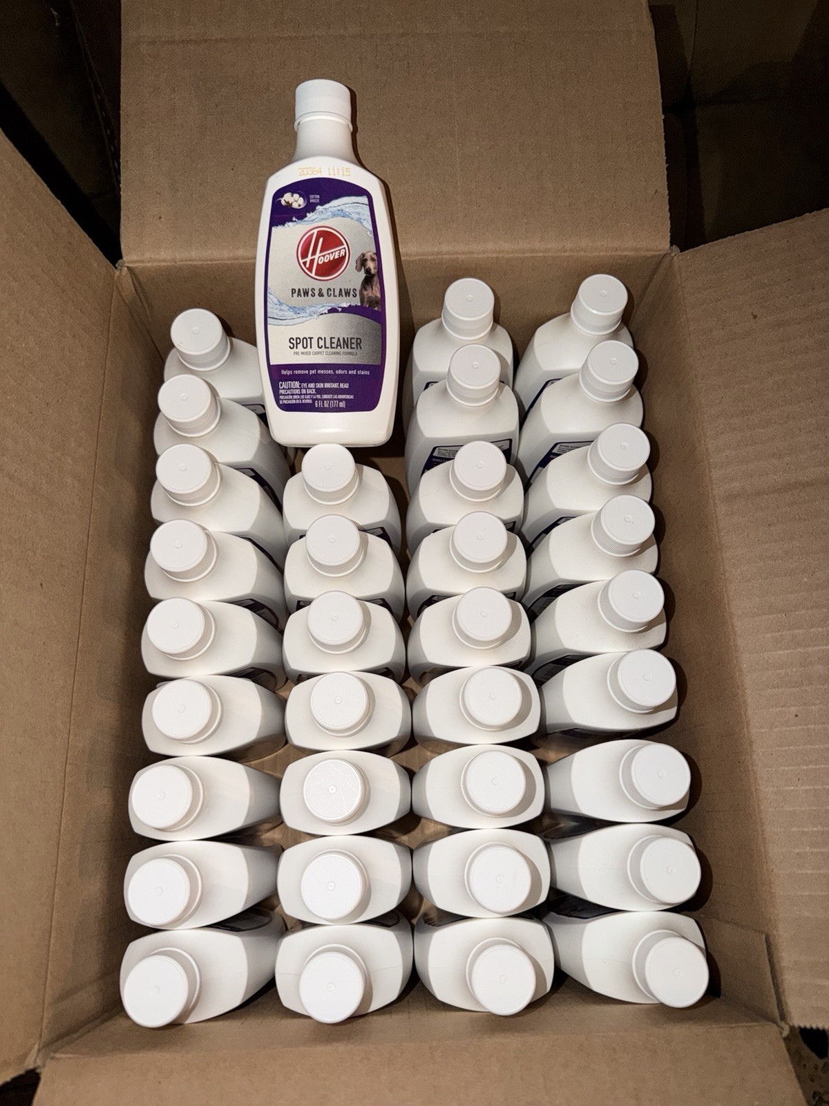 36x Hoover Paws & Claws Spot Cleaner Carpet Cleaning Formula 6 oz Case Of 36