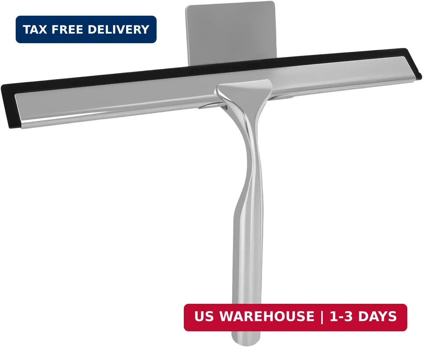 Squeegee for Shower Glass, 10-Inch Shower Squeegee for Glass Doors, All-Purpose