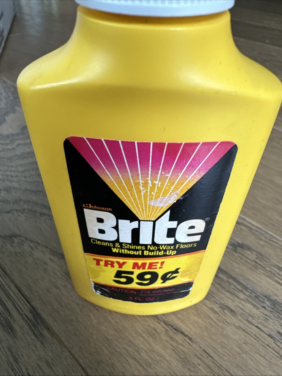 VTG 1982 Johnson Brite Floor Shine Cleaner Discontinued 6 Fl Oz NOS Movie Prop