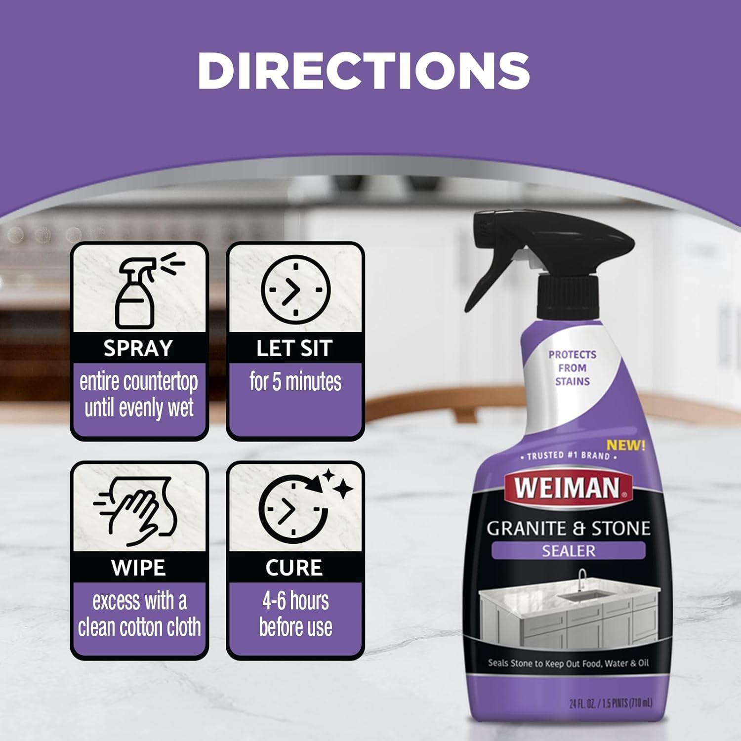 Complete Stone & Granite Cleaner and Sealer Kit – Professional Quality Care