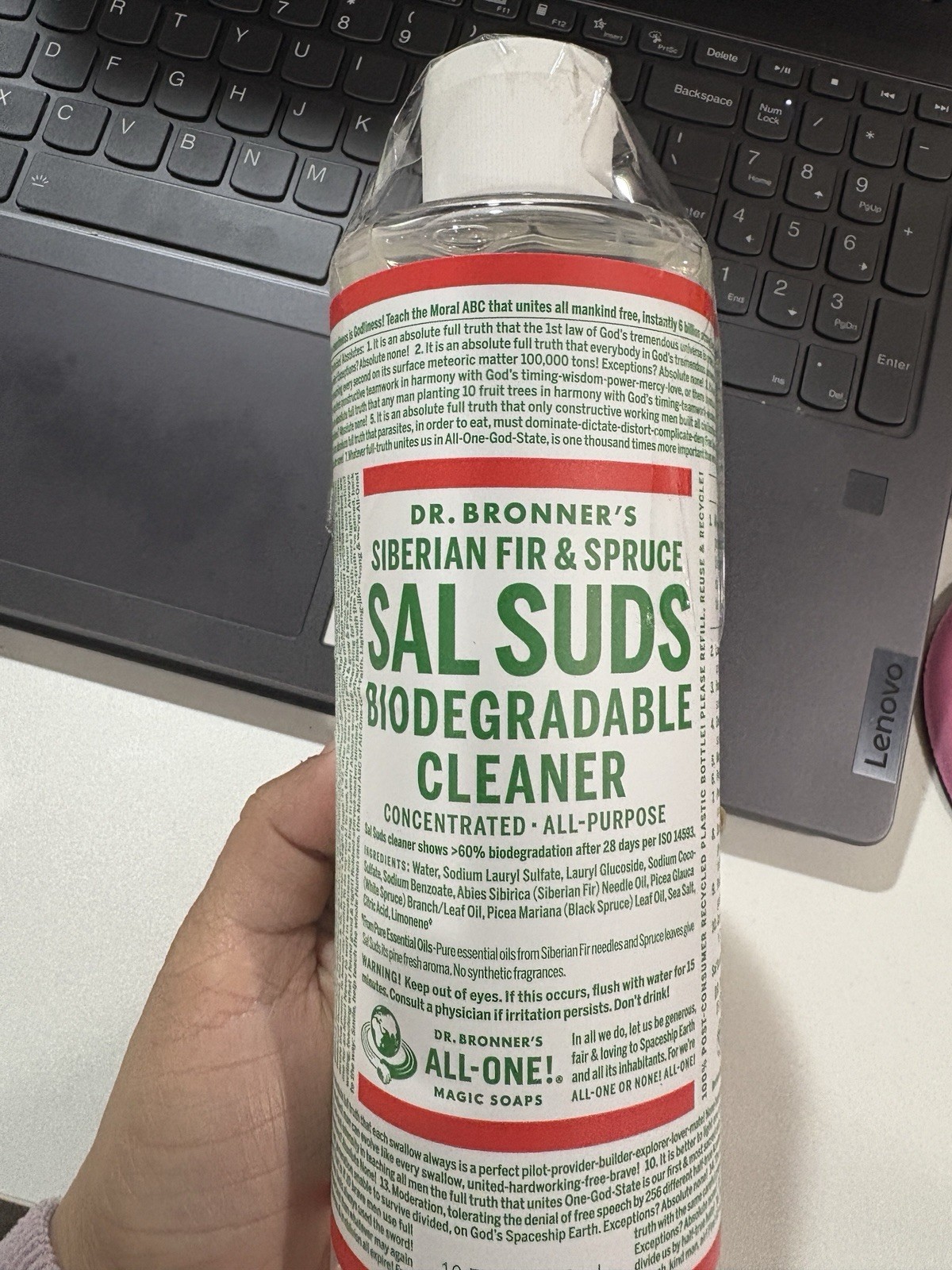 Dr. Bronner’s Sal Suds Biodegradable Cleanser 16 fl oz Pack of 1 Free Shipping