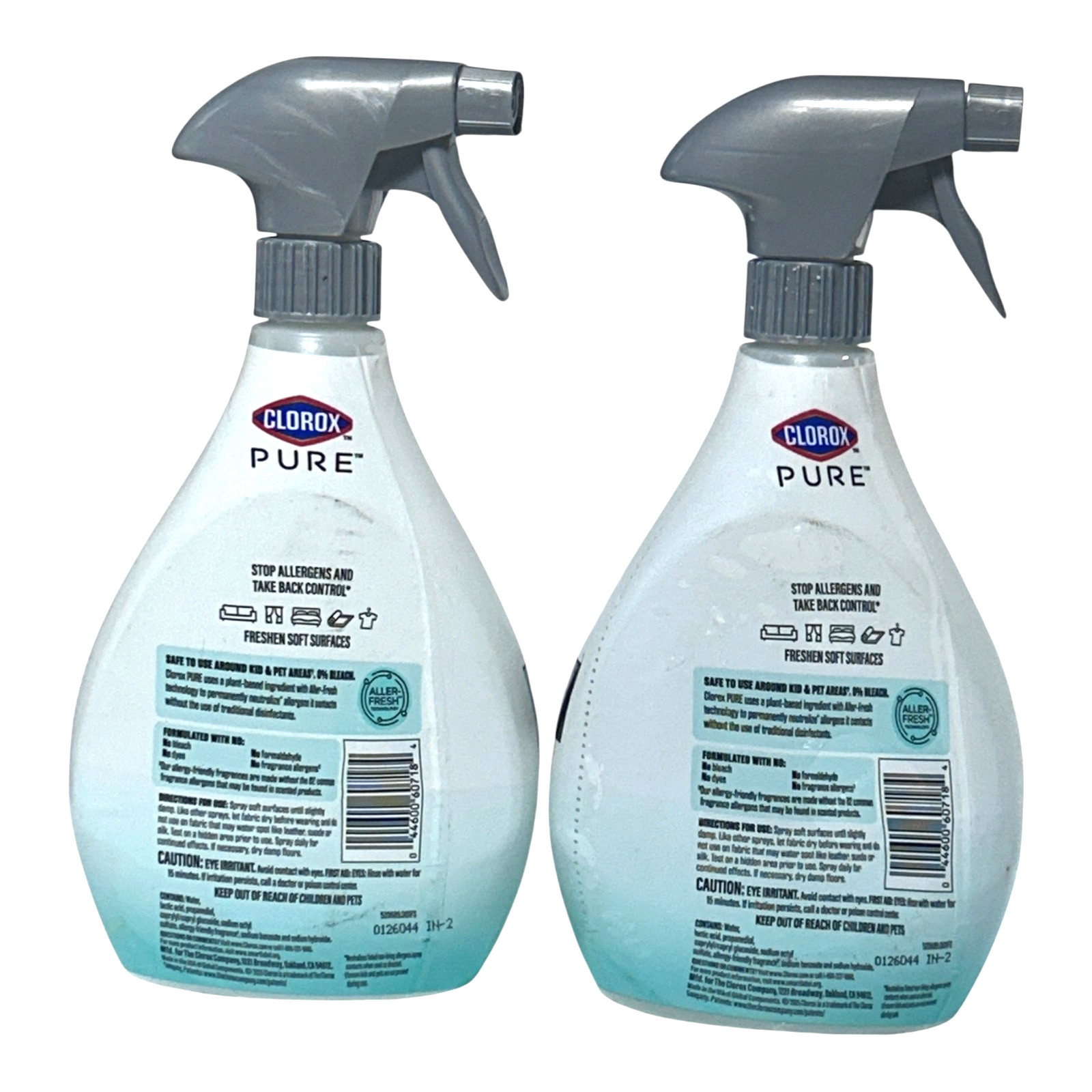 (2) PURE Allergen Neutralizer Fabric and Carpet Spray, Clean Breeze, 26 fl oz