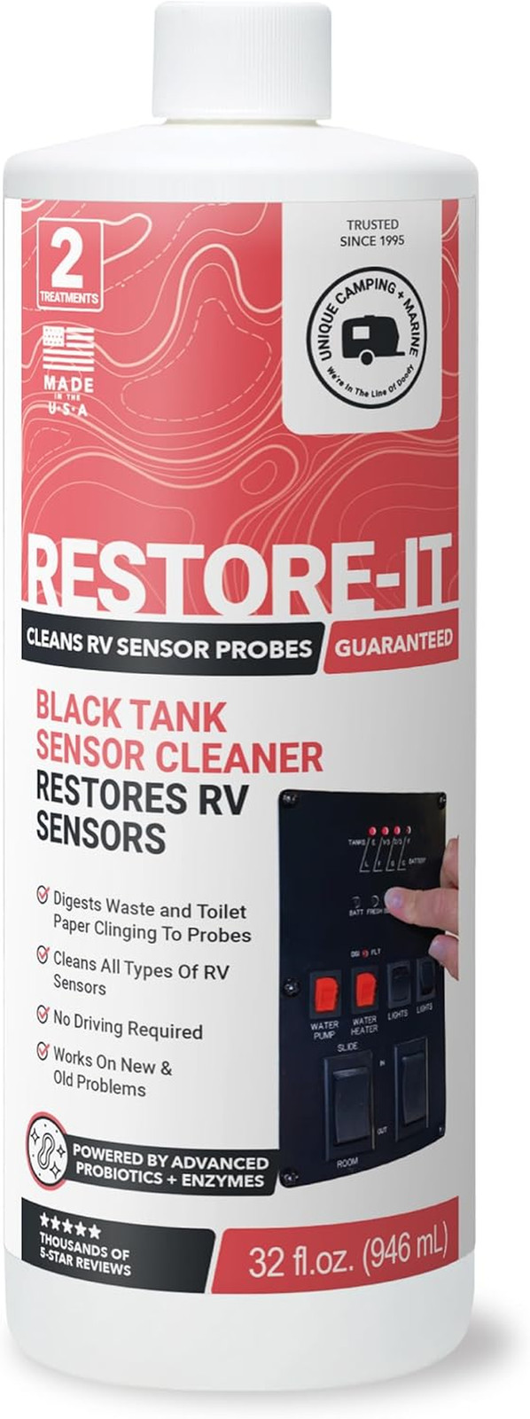 Restore-It RV Sensor Cleaner Liquid – Cleans Dirty Sensor Probes for Misreading
