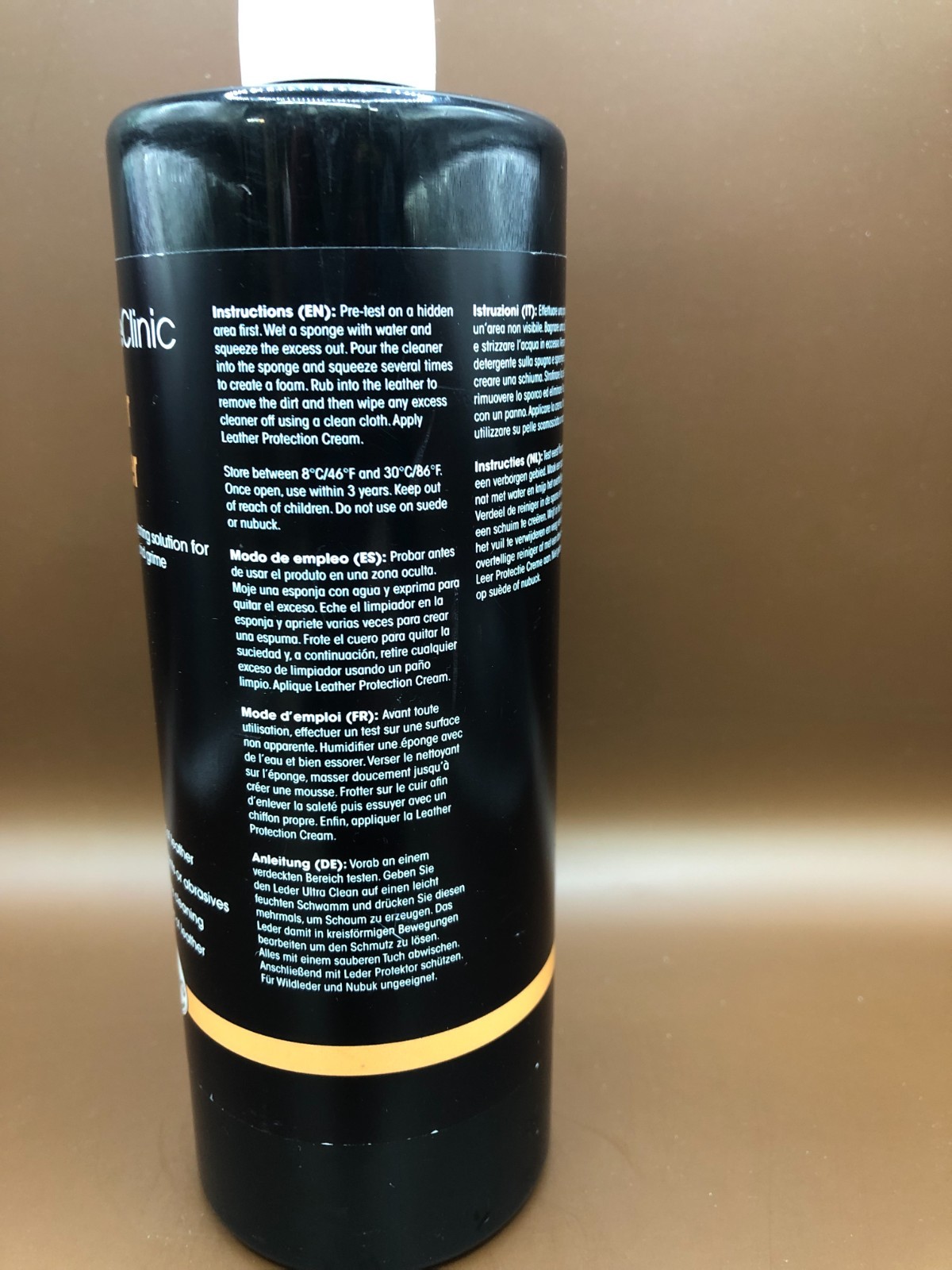 Furniture Clinic Leather Cleaner All Purpose Solution 17oz Bottle For Dirt/Grime