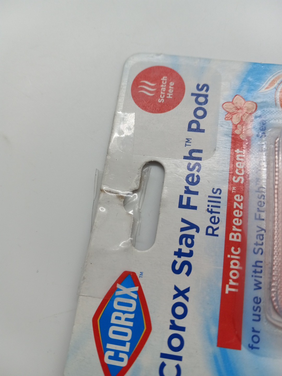 Clorox Stay Fresh Refill Pods Tropic Breeze 2 Pack New Sealed