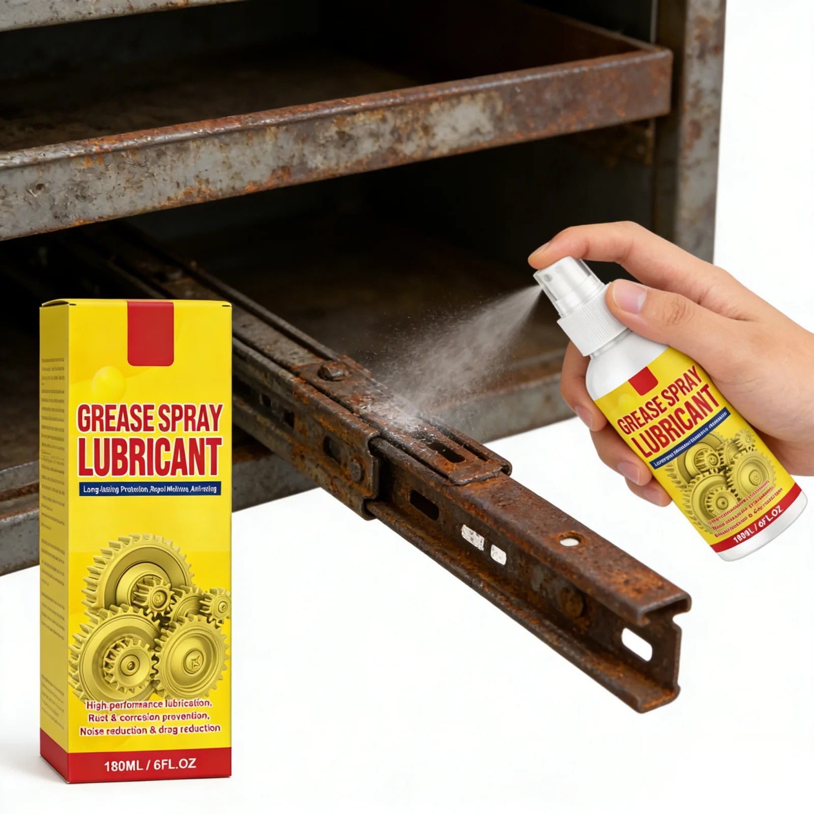 1-5X Anti-Rust Lubricant Spray & Rust Remover, Rust Removal Lubricant Spray