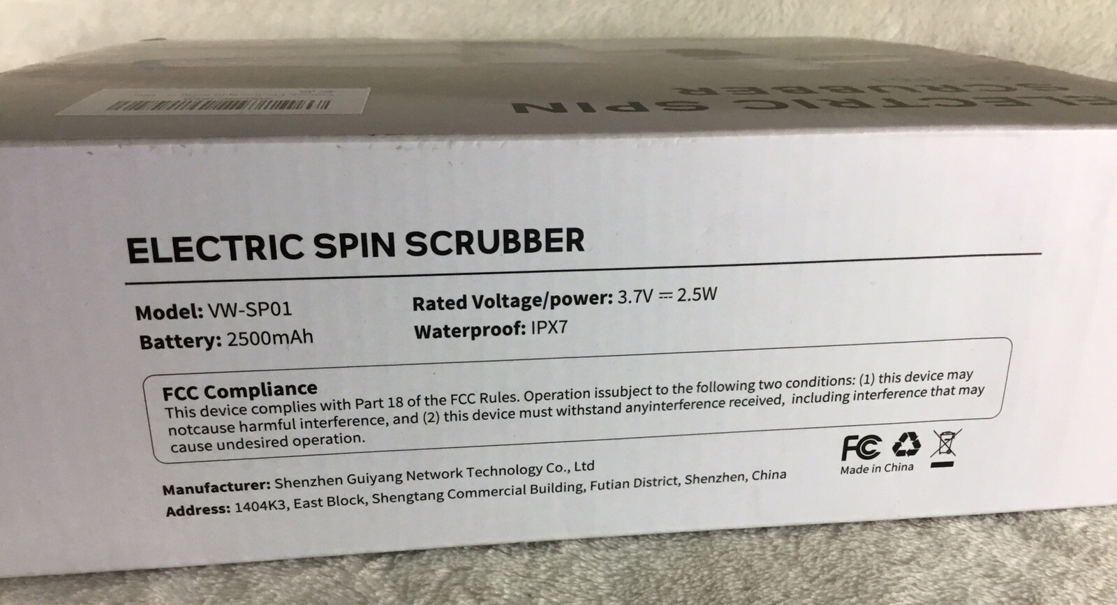 Voweek Electric Spin Scrubber Cordless Power Cleaning Brush | VW-SP01 | Blue