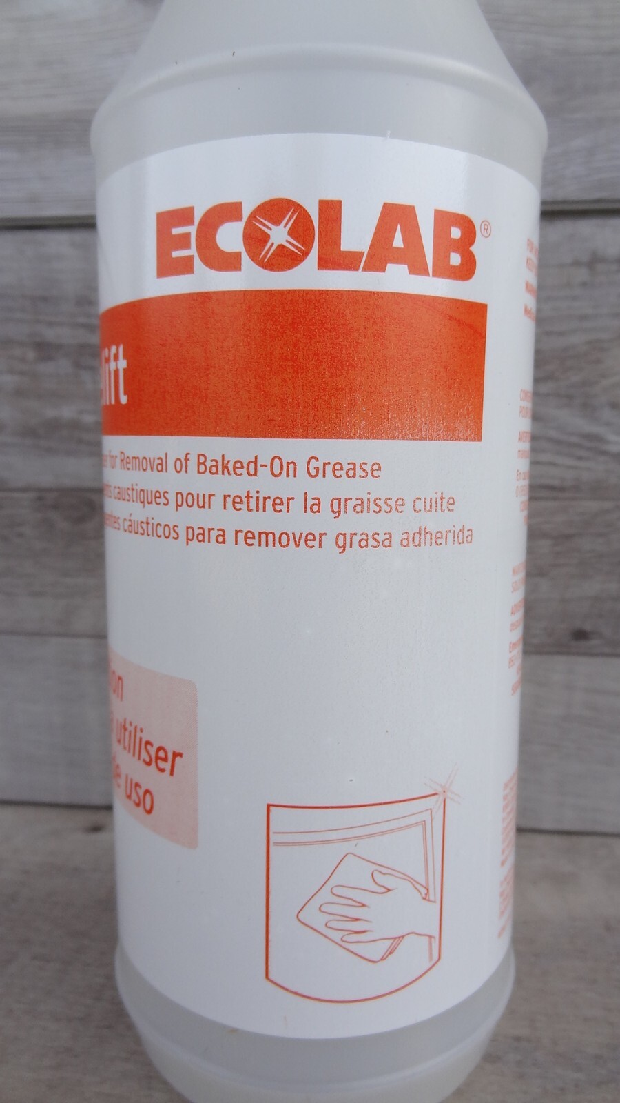 Ecolab Empty Spray Bottles For ~ GREASELIFT Non-Caustic Degreaser ~ 3 Bottles