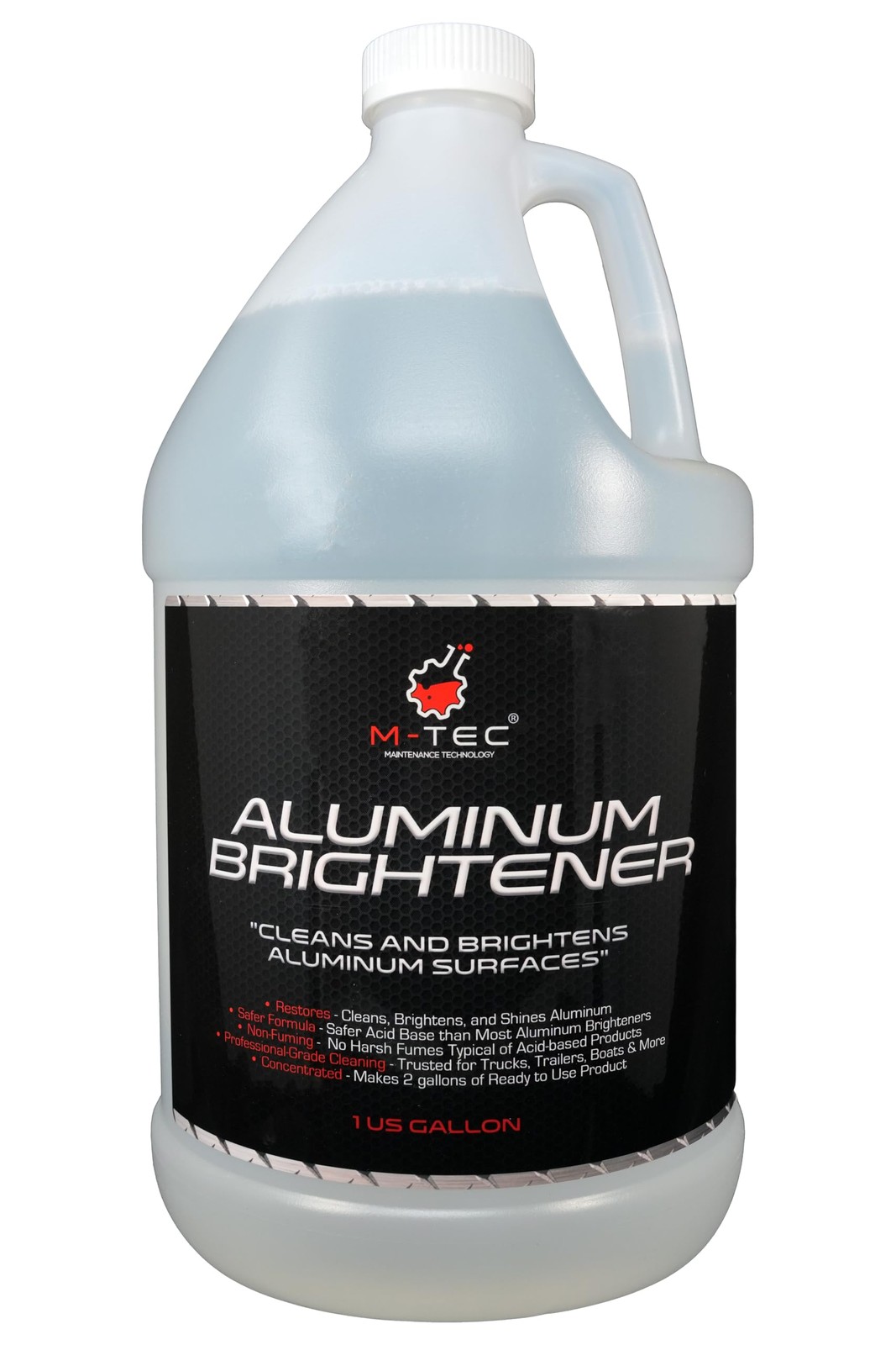 M-Tec Aluminum Brightener Concentrate, Heavy-Duty Aluminum Cleaner for Trailers,