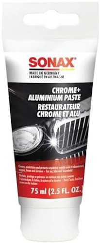 Sonax Chrome & Aluminum Paste | Gentle Cleaner & Protector for Chrome, Alumin…