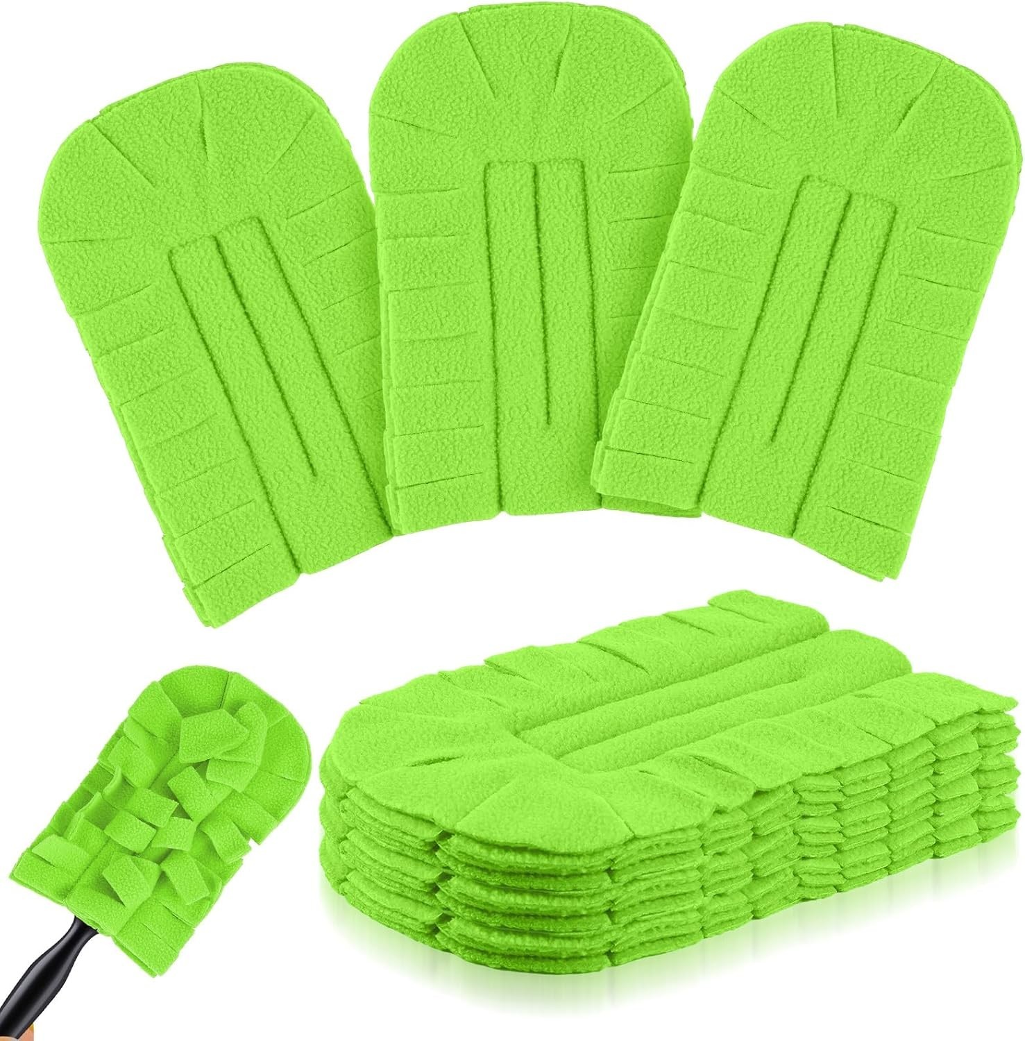 12 Pcs Duster Refill Reusable Fleece Duster Refills Feather Flat Dusters Multi