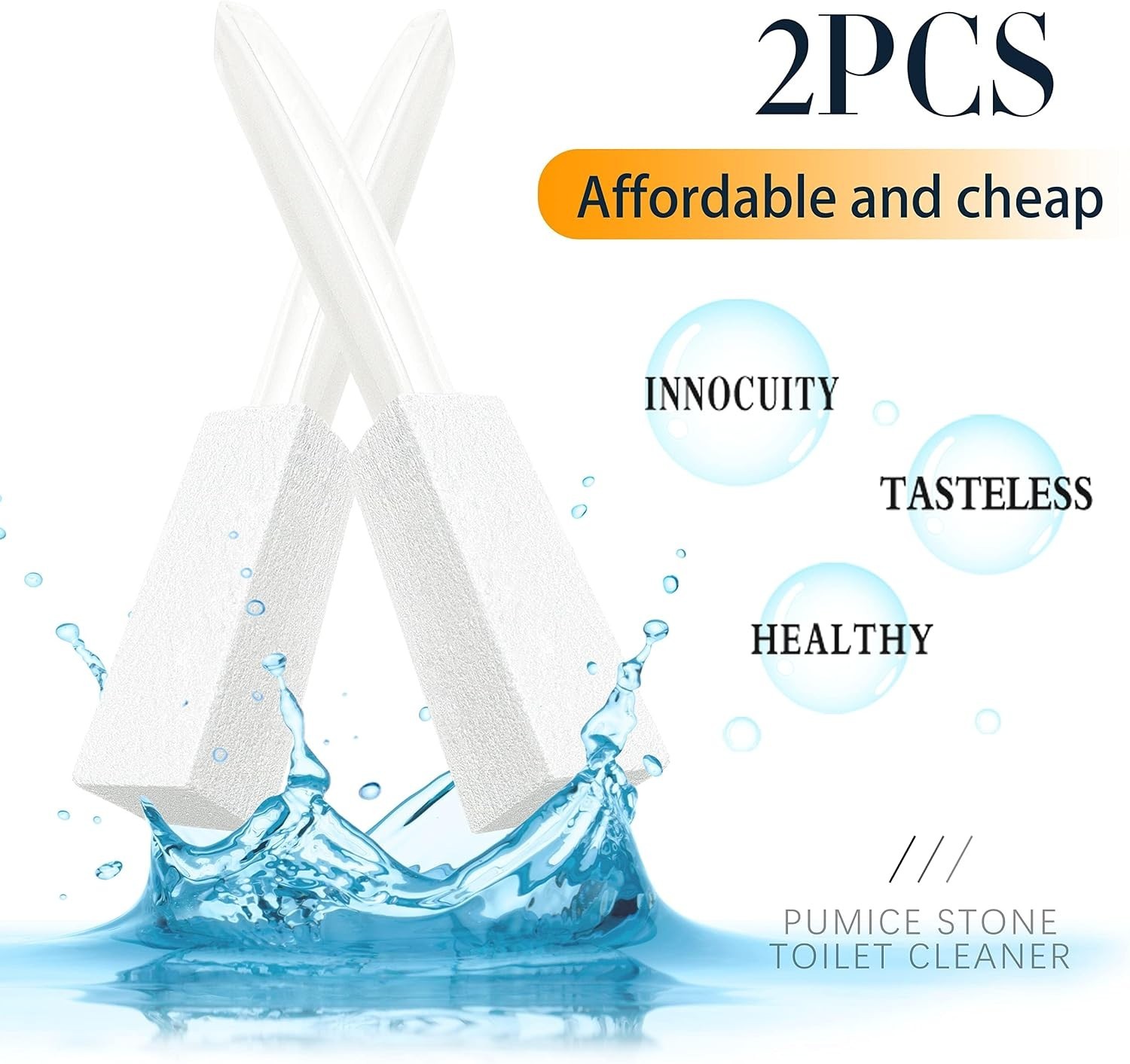 Eco-Friendly Pumice Cleaning Tool – Ergonomic Handle for Hard Water Stains