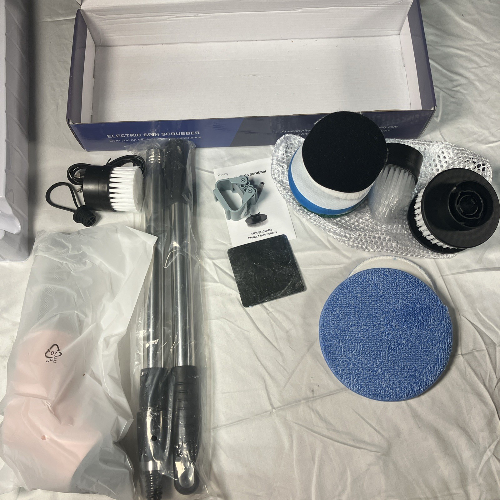 Dovety 9 In 1 Electric Spin Scrubber Cordless Cleaning Brush Scrubber CB-02