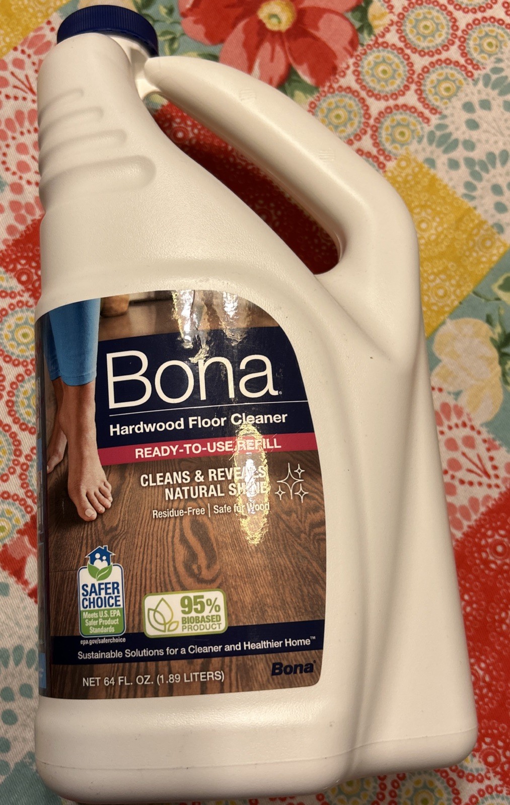 ✅Bona Hardwood Floor Cleaner Refill – 64 fl oz – 64 Fl Oz (Pack of 1)
