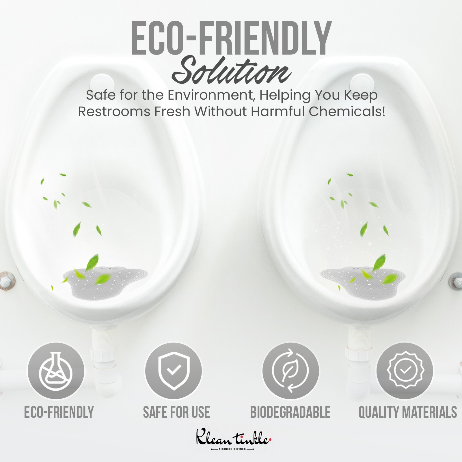 20 Pcs Clear Bathroom Urinal Deodorizing Toilet Unscented Freshener Mat Filters