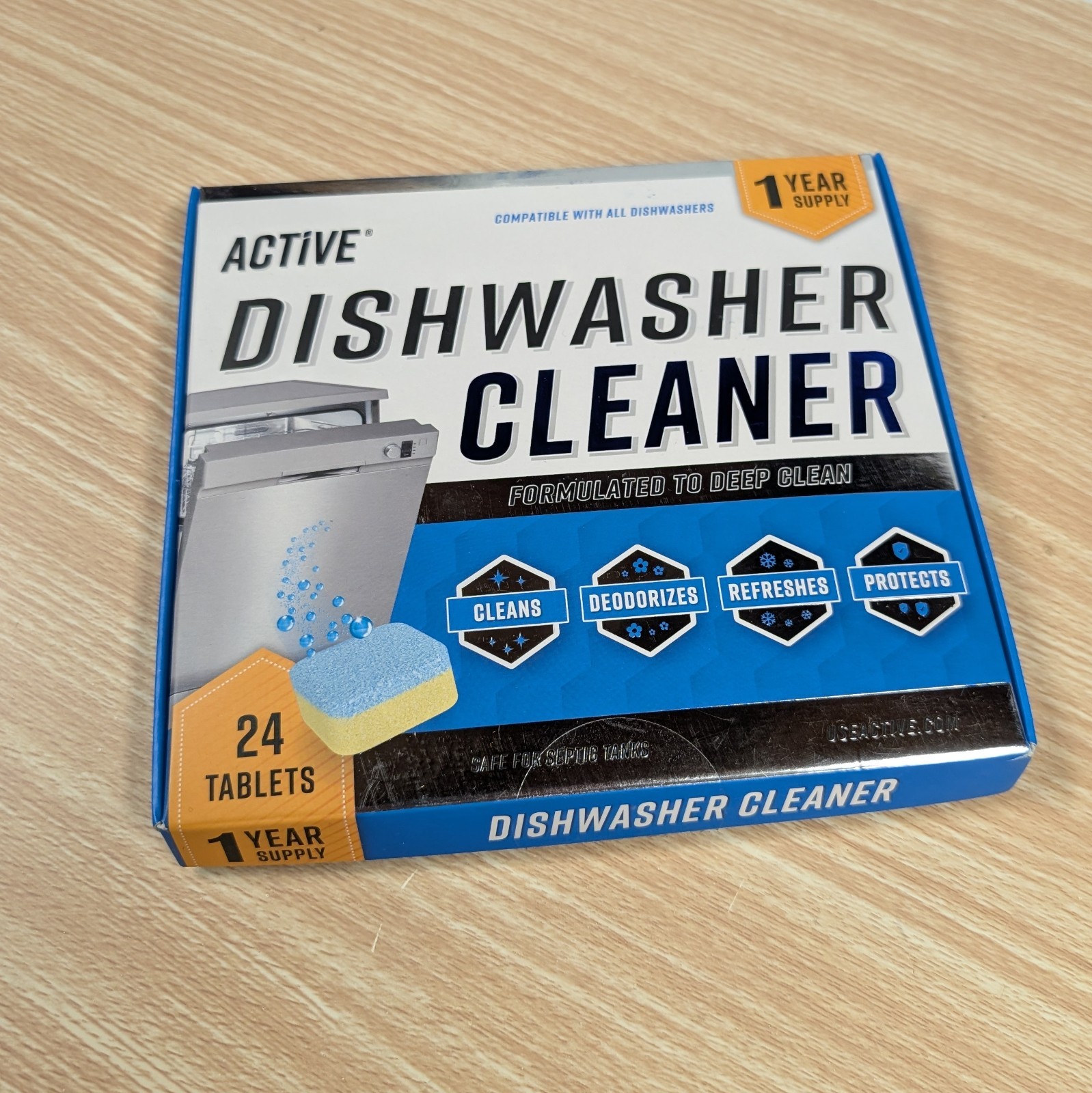 Dishwasher Active Cleaner And Deodorizer Tablets 24 Pk Deep Cleaning Deodorizer