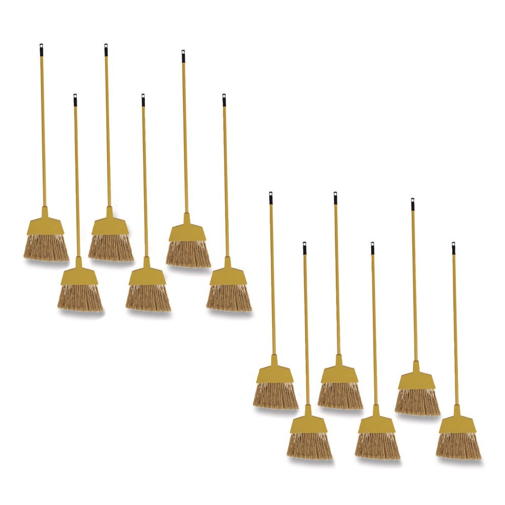 Boardwalk 932M 53″ Handle Poly Bristle Angler Broom – YEL (1-Dozen) New