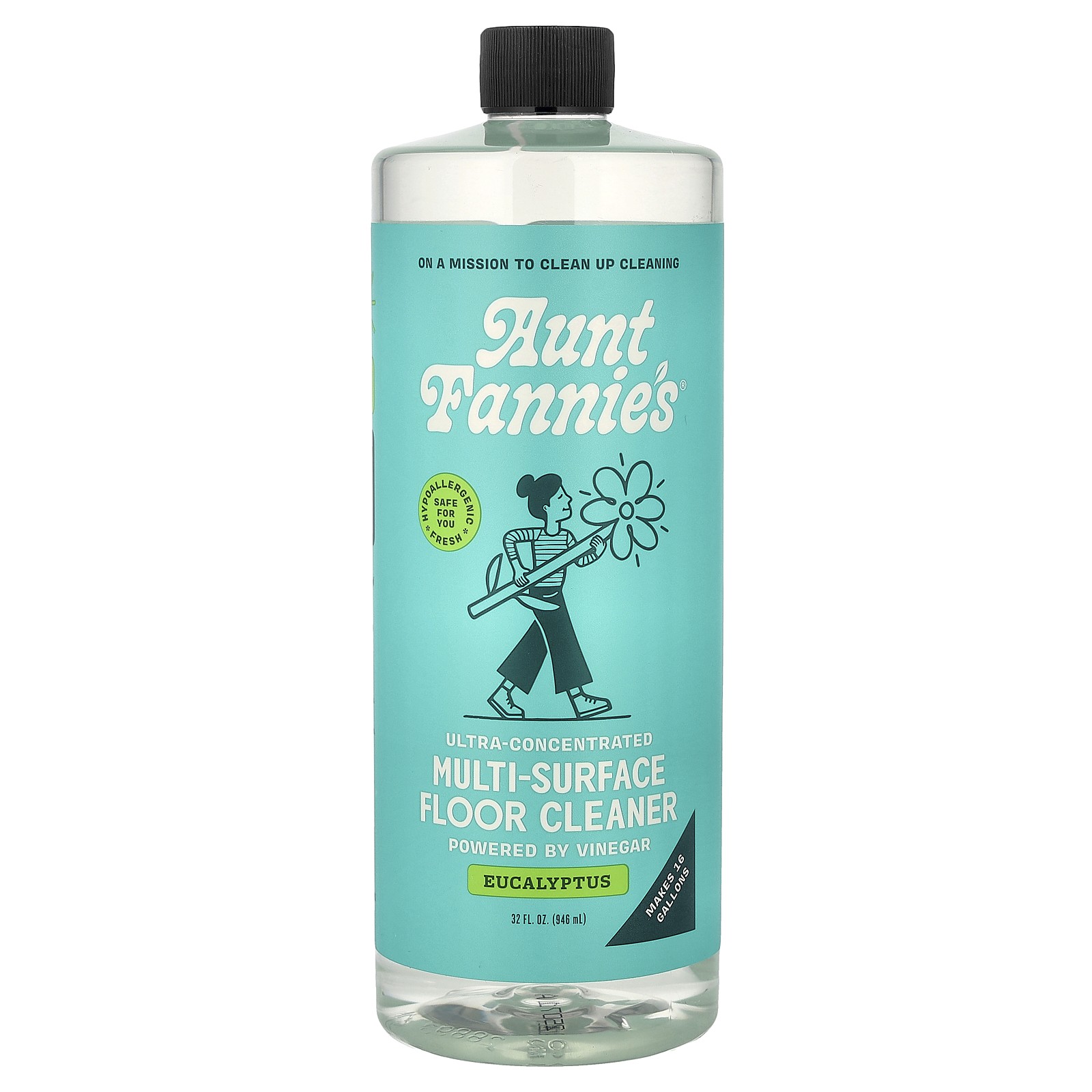 Ultra-Concentrated Multi-Surface Floor Cleaner, Eucalyptus, 32 fl oz (946 ml)