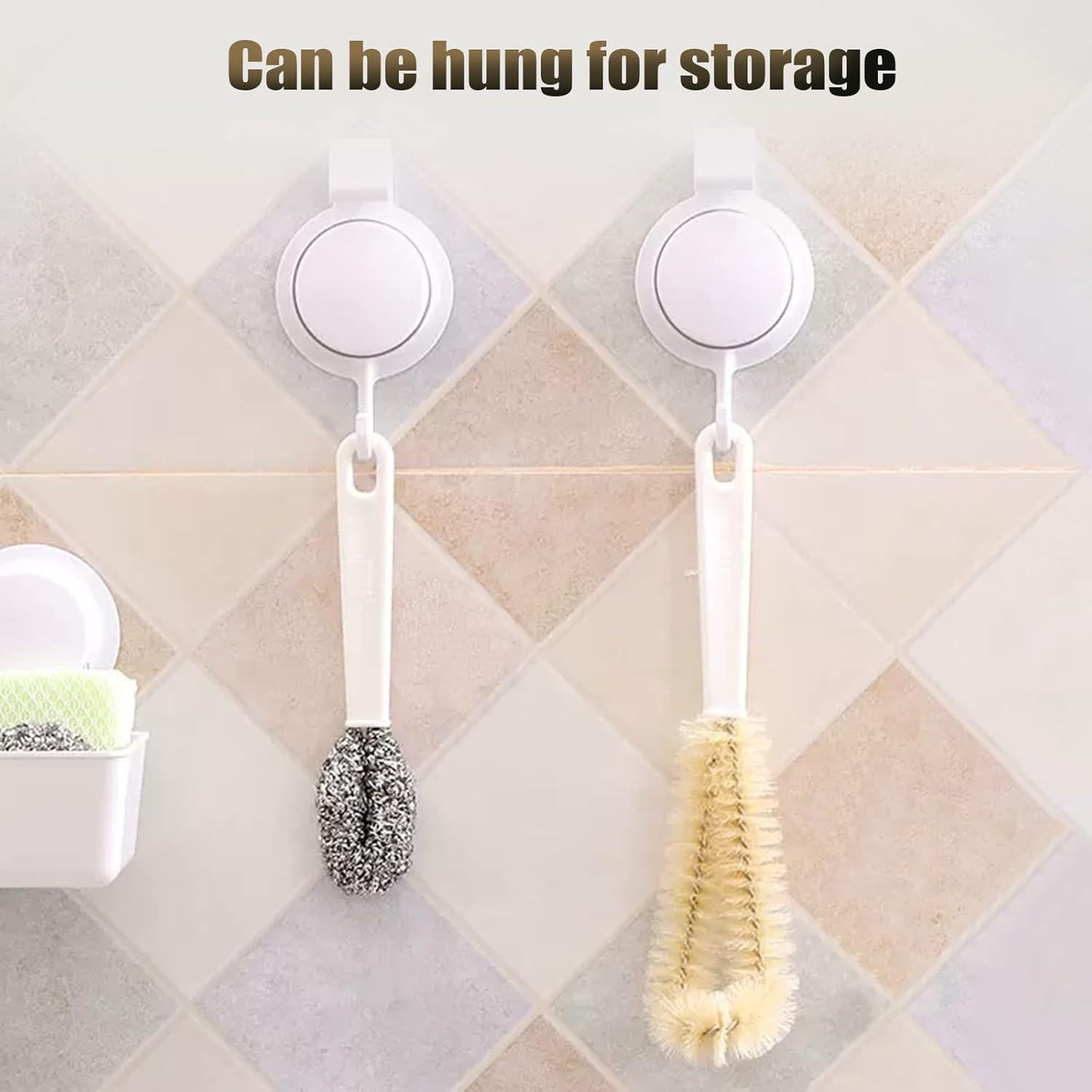 Portable Blender Cleaning Brush Set of 4 – With Hanging Hole – Long Handle – For