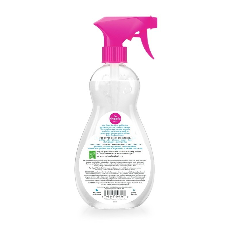 Plant Based Baby Stain Remover Spray Hypoallergenic Cleaner Fragrance Free New