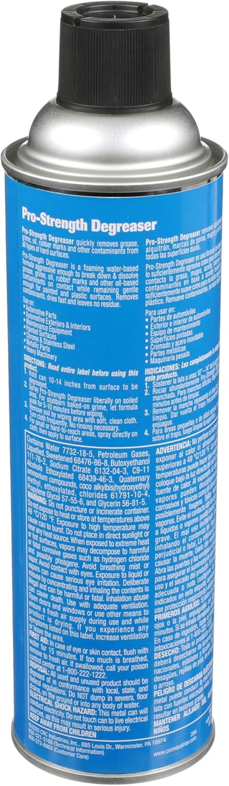 05482 Heavy Duty Pro-Strength Degreaser, All-Purpose Water-Based Degreaser,