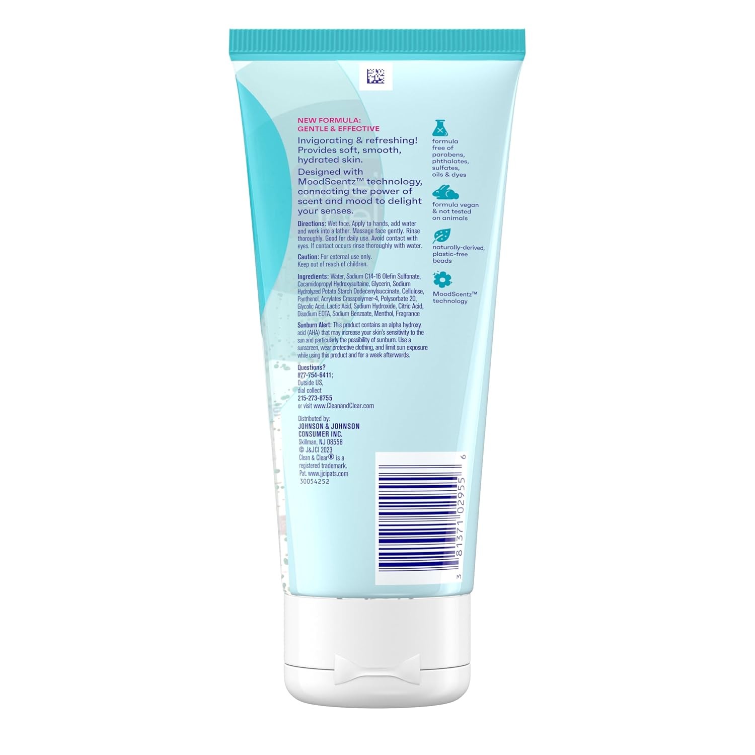 Gentle Exfoliating Facial Cleanser with Pro-Vitamin B5 – 7 Fl Oz Tube