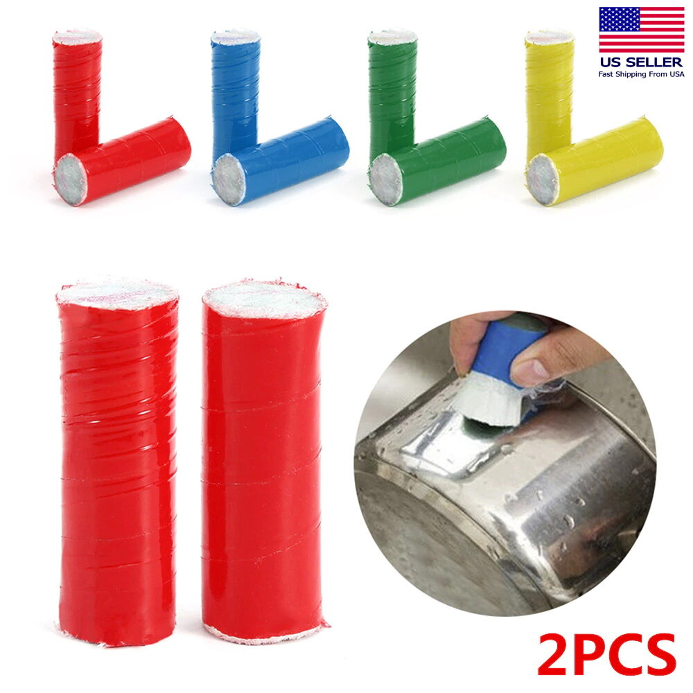 2pcs – Stainless Steel Rod Magic Stick Rust Remover Cleaning Wash Brush Wipe Pot