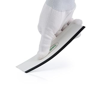 6 Inch Rubber Squeegee for Kitchens, Glass, Shower and Car Windows, Pack of 3