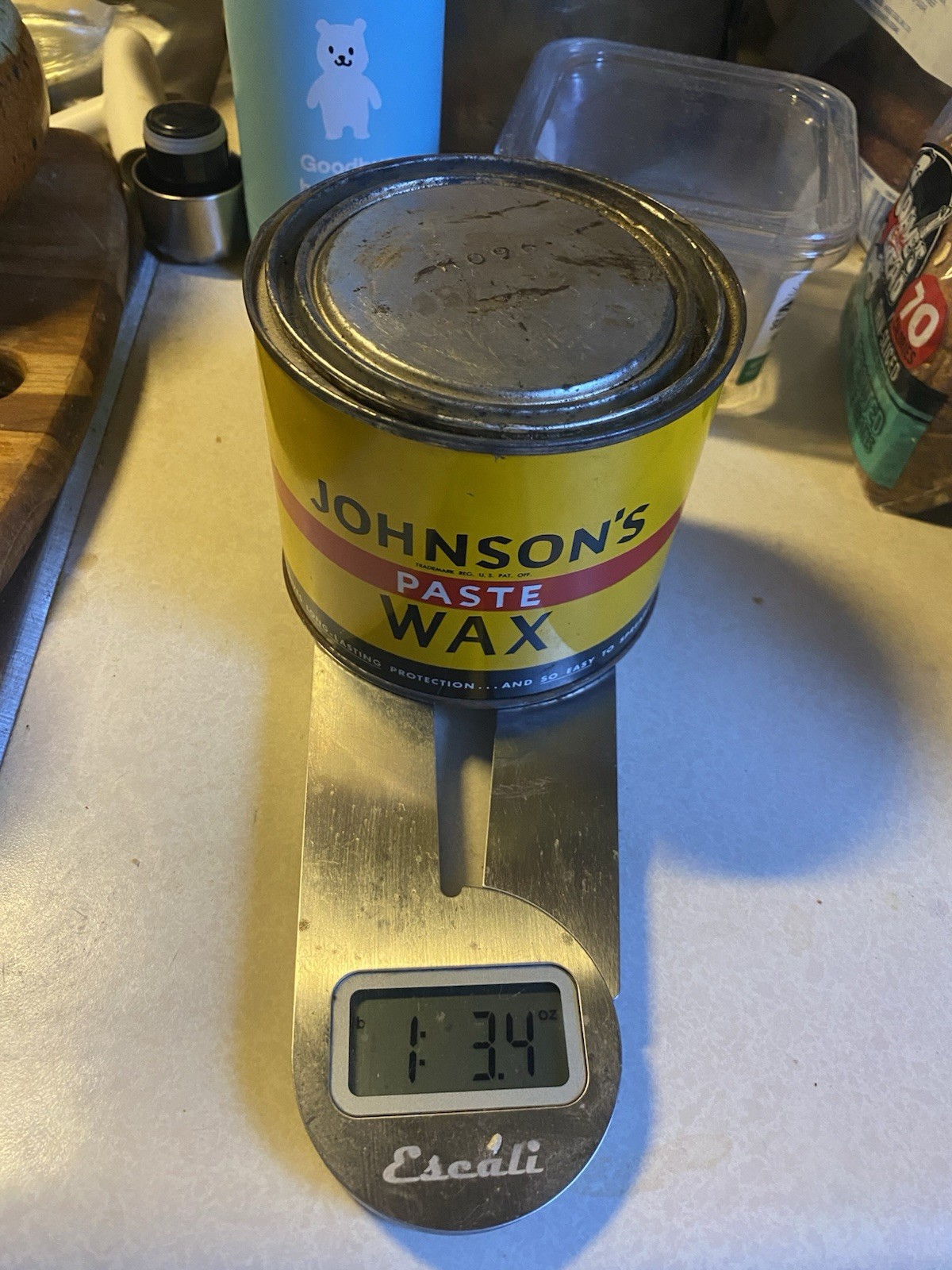 Original Formula Johnson’s Paste Wax – Mostly Full – 19.4 oz – 1950s VTG