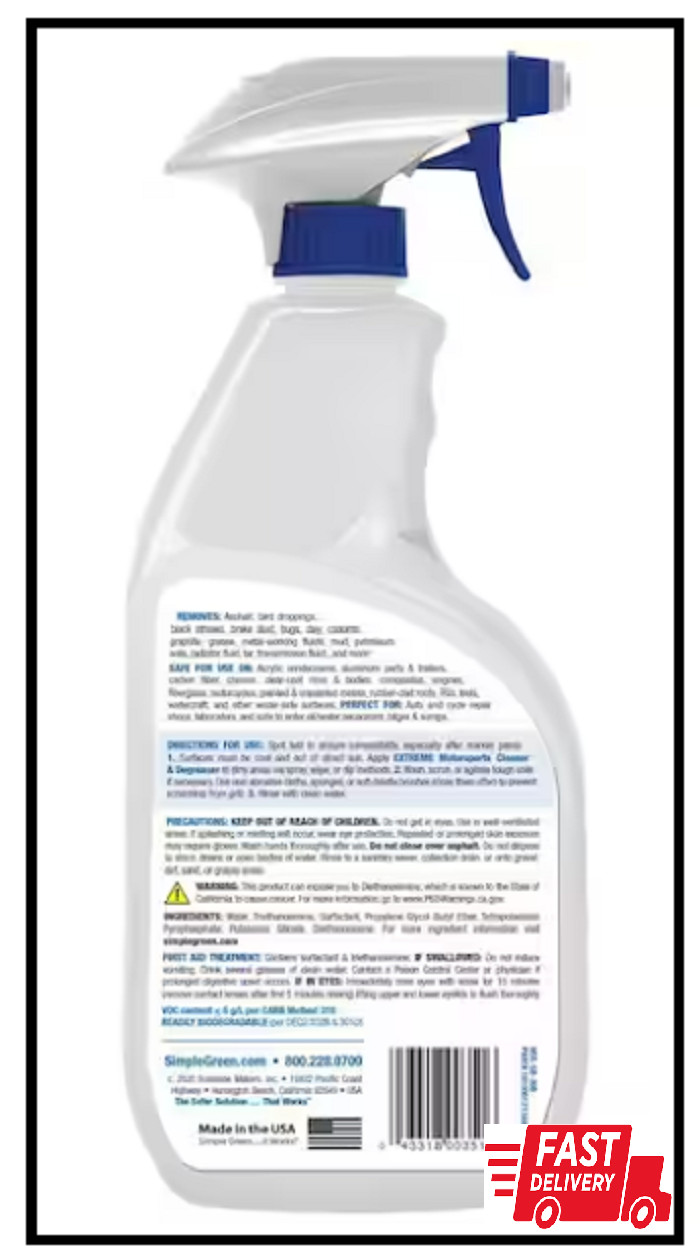 32 oz. Extreme Motorsports Cleaner and Degreaser – Powerful Cleaning Solution