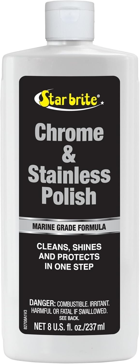 Chrome & Stainless Polish – Marine Grade Formula Protects Against Pitting, Sa…