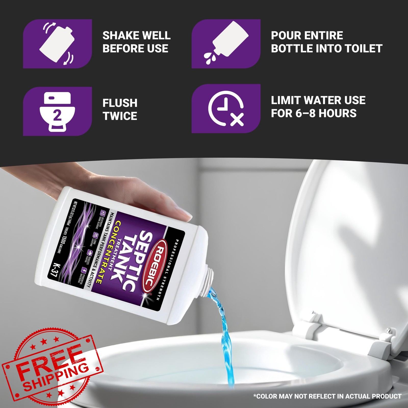 Roebic Septic Treatment Liquid Concentrate 32oz
