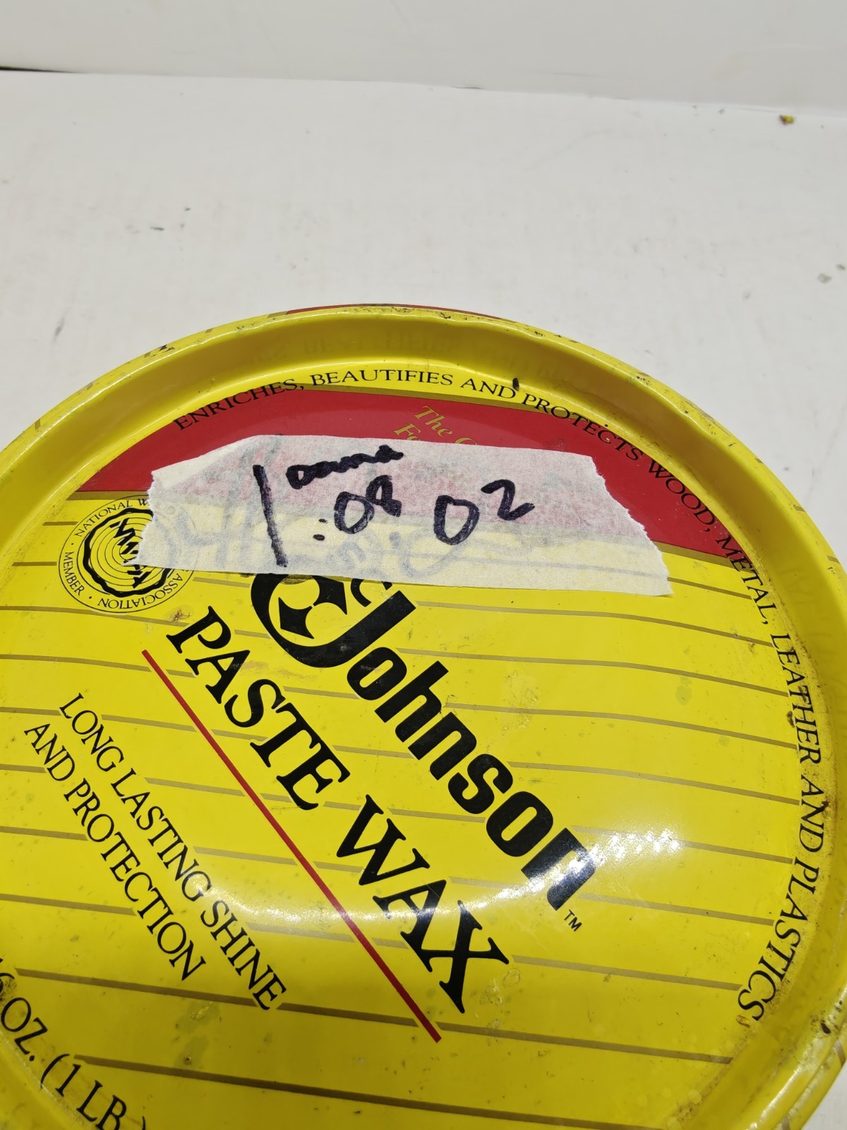 SC Johnson Discontinued Wood Paste Wax 85% Full 1 Pound .O8 Ounce