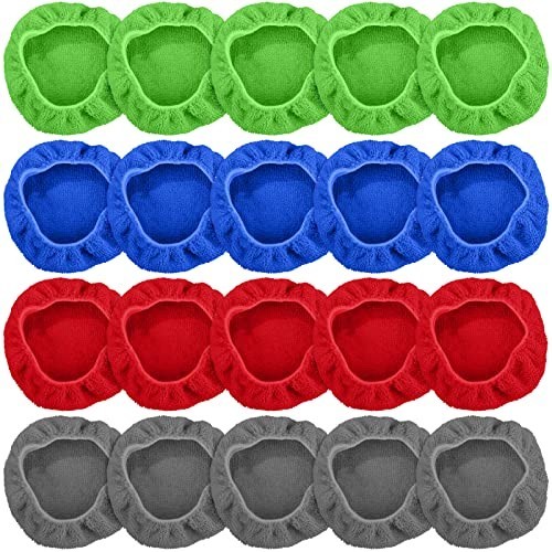 20-Pack Microfiber Windshield Cleaning Pads Car Window Glass Wipes 4-6in Tools