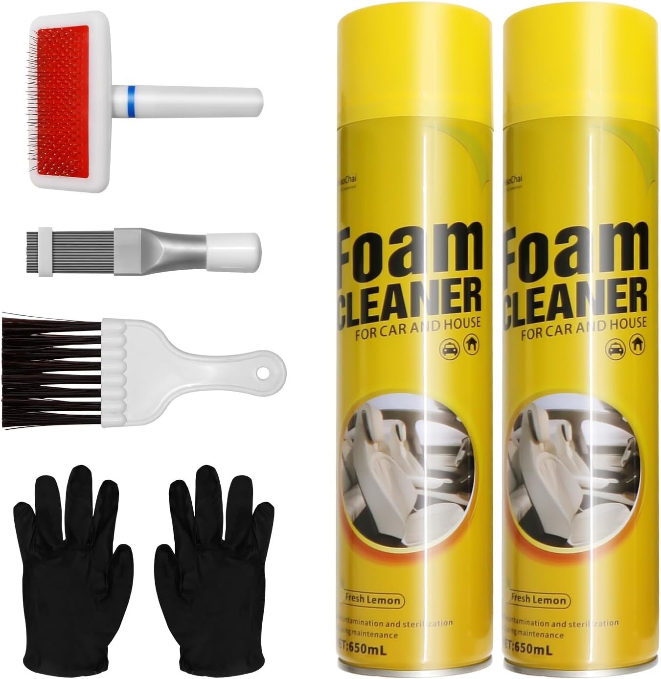 AC Coil Cleaner Kit, Include 2 for Coil Cleaner, 3-Piece Set of Air Condition…